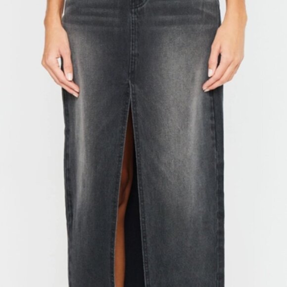 90's Denim Maxi Skirt Black - Picture 7 of 7